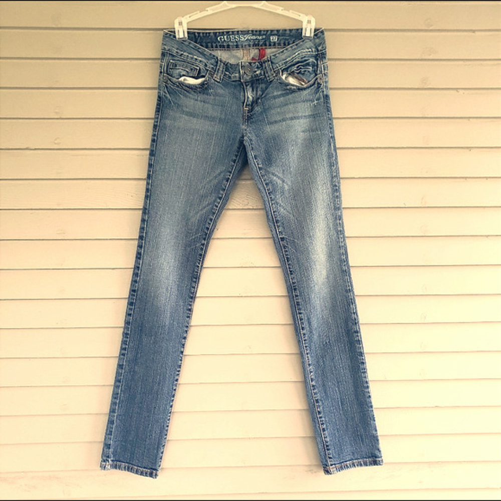 Guess Skinny Jeans Daredevil Skinny Leg Sz 27 Blue